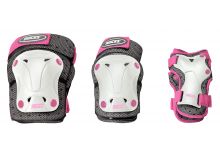 JR VENTILATED 3-PACK white/pink