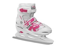 Adjustable Ice Skate for Kids-mod. JOKEY ICE GIRL White-Fuchsia